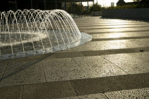 Jeu d' eau au théatre à Luxembourg City