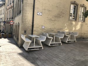 Heated Benches Tube Bar in Luxembourg City